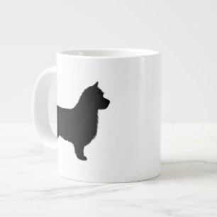 Australische Terrier-Hund Rasse Aussie Silhouetten Jumbo-Tasse
