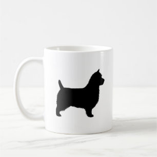 Australische Terrier-Hund-Rassen-Silhouetten Kaffeetasse