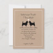 Australische Terrier mit Long Schwanzes Wedding Einladung (Vorderseite)