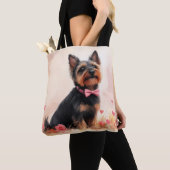 Australische Terrier mit Rose - Valentinstag Tasche (Von Nahem)
