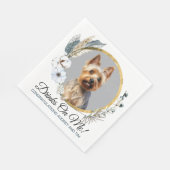 Australische Terrier Wedding Napkins mit Hunde-Fot Serviette (Ecke)