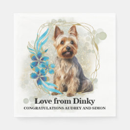 Australische Terrier Wedding Napkins mit Hunde-Fot Serviette