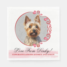 Australische Terrier Wedding Napkins mit Hunde-Fot Serviette