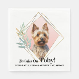 Australische Terrier Wedding Napkins mit Hunde-Fot Serviette