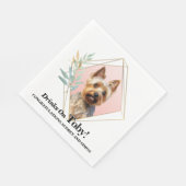 Australische Terrier Wedding Napkins mit Hunde-Fot Serviette (Ecke)