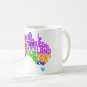 Australische Textkarte Kaffeetasse (VorderseiteRechts)