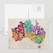 Australische Textkarte Postkarte (Vorne/Hinten)