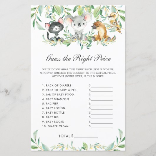 Australische Tierdusche schätzt den richtigen Prei (Vorderseite)