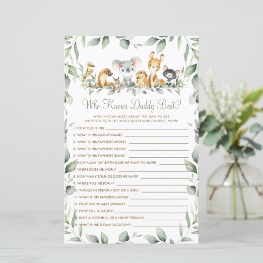 Australische Tiere Green, die Daddy Best Game kenn (Stehend Vorderseite)