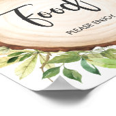 Australische Tiere Grüne Babydusche Poster (Ecke)