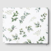 Australische Tiere Grüne neutrale Baby-Dusche Gästebuch (Rückseite)