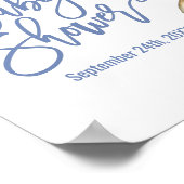 Australische Tiere | Kangaroo Babydusche Willkomme Poster (Ecke)