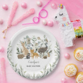 Australische Tiere Leafy Eucalyptus Baby Shower Pappteller (Party)