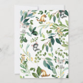 Australische Tiere Niedlich Koala 1. Geburtstag Pa Einladung (Rückseite)