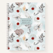 Australische Tiere Niedlich Watercolor Personalisi Notizblock (Vorderseite)