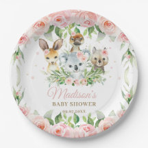 Australische Tiere Pink Floral Girl Baby Dusche