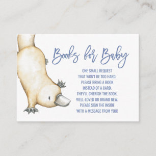 Australische Tiere Platypus-Bücher für Baby Begleitkarte