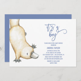 Australische Tiere Platypus Es ist eine Baby-Dusch Einladung