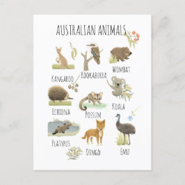 Australische Tiere Postkarte