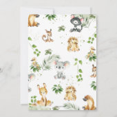 Australische Tiere Rustic Wood Slice Geburtstag Einladung (Rückseite)