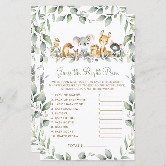 Australische Tiere schätzen das richtige Baby-Spie (Vorne/Hinten)