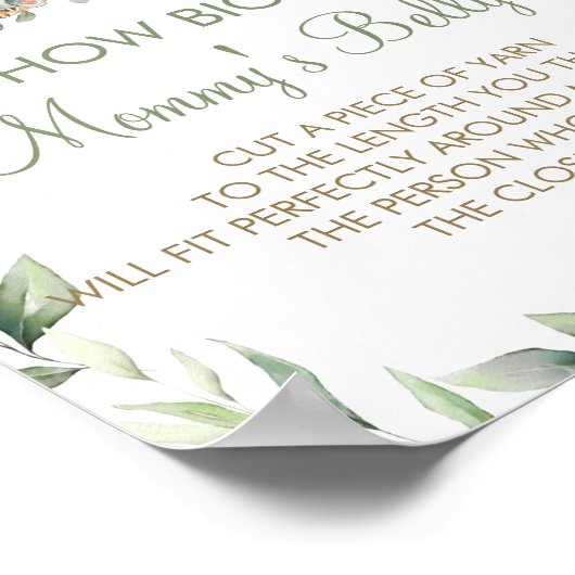 Australische Tiere Wie groß ist Mama's Belly Game Poster (Ecke)