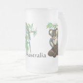 Australische Tierwelt Mattglas Bierglas (VorderseiteRechts)
