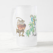 Australische Tierwelt Mattglas Bierglas (Vorderseite Links)