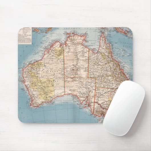 Australische Topographie Map (1905) Mousepad (Mit Mouse)