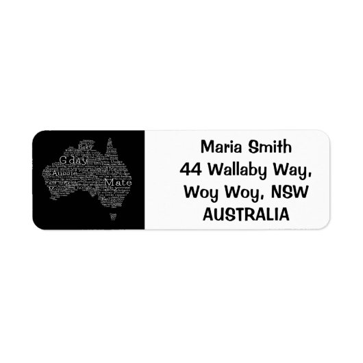 australische Umgangskarte (Vorne)