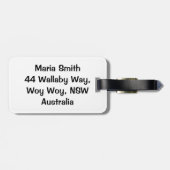 australische Umgangskarte Gepäckanhänger (Rückseite horizontal)