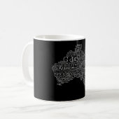 australische Umgangskarte Kaffeetasse (Vorderseite Links)
