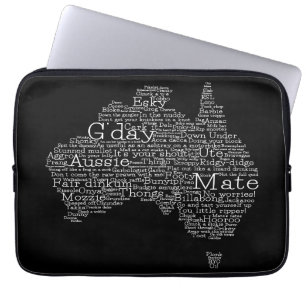 australische Umgangskarte Laptopschutzhülle