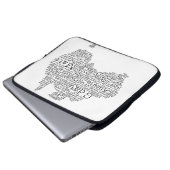 australische Umgangskarte Laptopschutzhülle (Vorne Knopf)