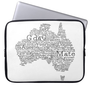 australische Umgangskarte Laptopschutzhülle