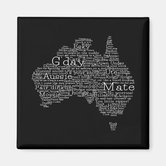 australische Umgangskarte Magnet (Vorne)