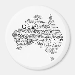 australische Umgangskarte Magnet