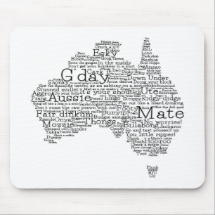 australische Umgangskarte Mousepad