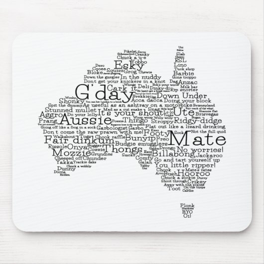 australische Umgangskarte Mousepad (Vorne)