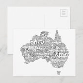 australische Umgangskarte Postkarte (Vorne/Hinten)