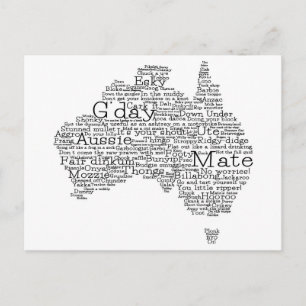australische Umgangskarte Postkarte