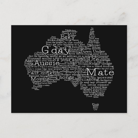australische Umgangskarte Postkarte (Vorderseite)