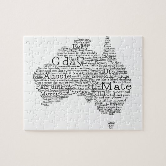 australische Umgangskarte Puzzle (Horizontal)