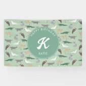 Australische Ureinwohner Eucalyptus Birthday Banner (Horizontal)