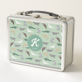 Australische Ureinwohner Eukalyptus Grüner Anfang Metall Brotdose