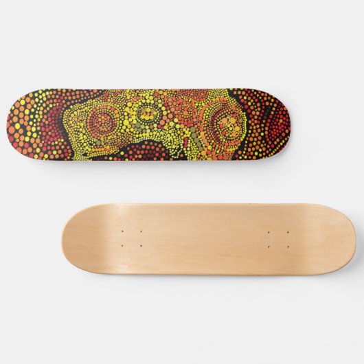 Australische Ureinwohner - Kontinentales Skateboar Skateboard (Horizontal)
