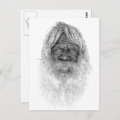 Australische Ureinwohner Postkarte (Vorne/Hinten)
