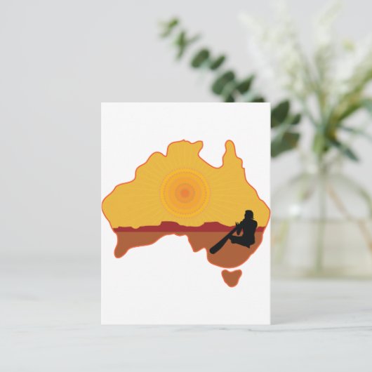 Australische Ureinwohner Postkarte (Stehend Vorderseite)