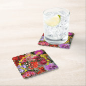 Australische Ureinwohner Wild Blume Scalloped Squa Untersetzer (Vor Ort)