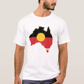 Australische Ureinwohnerkarte T-Shirt (Vorderseite)